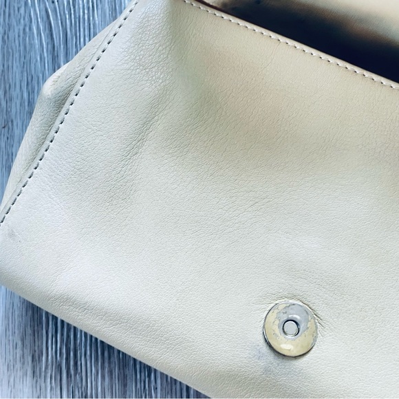 GIUDI LEATHER YELLOW CROSSBODY VINTAGE SHOULDER WOMEN BAG - Picture 13 of 16